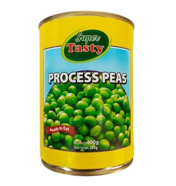 Tasty Green Peas 3 x 400 Gm, 8 Pieces Per Carton